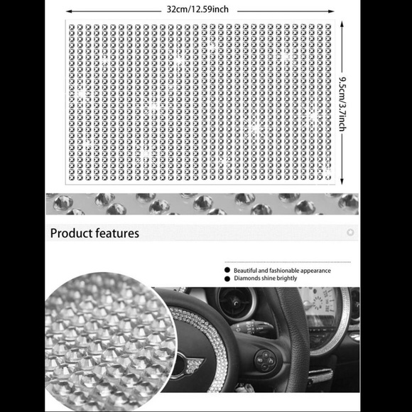 Crystal Car Accessory Stickers - Picture 2 of 5